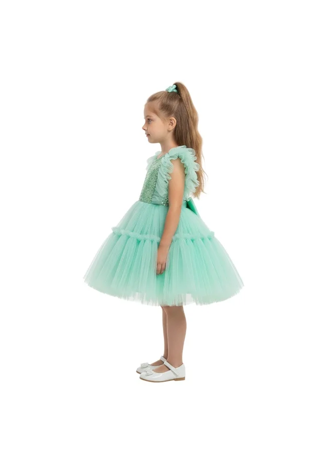 D'Daniela Sequin Tulle Dress